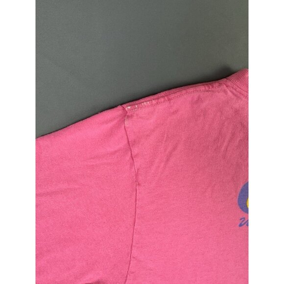 Rare Vintage Y2K Cows Ice Cream Art Painting Paint Splatter Pink Small Shirt - Picture 9 of 15